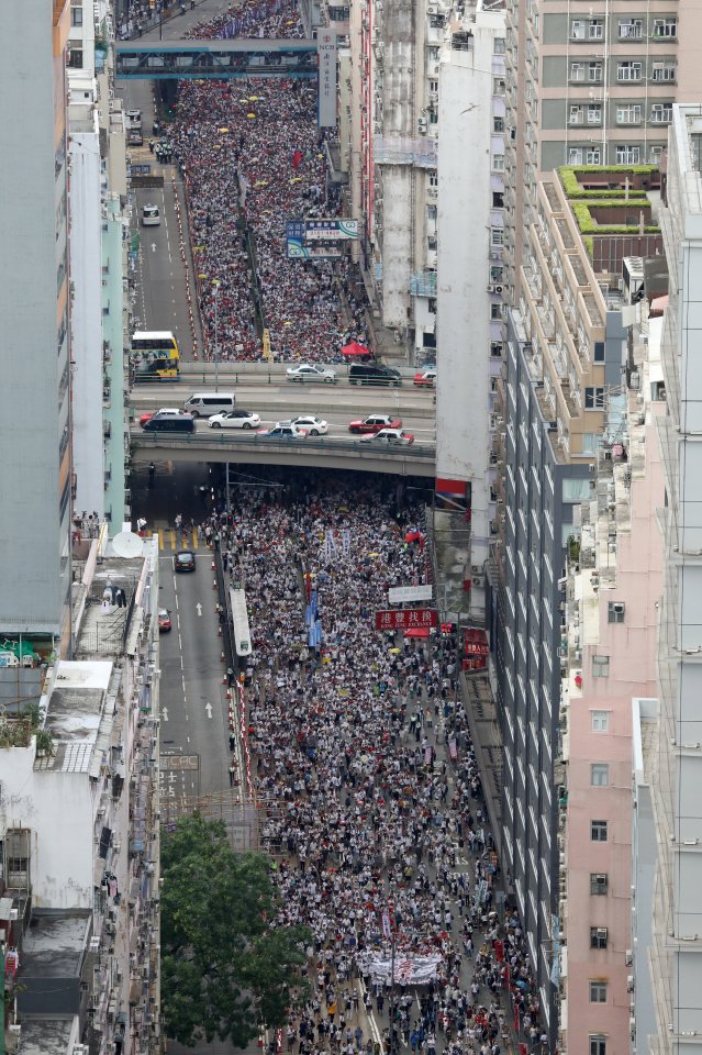 Photos from today's #NoToChinaExtradition protest in Hong Kong. Organisers believe it could be the biggest since 2003. 
