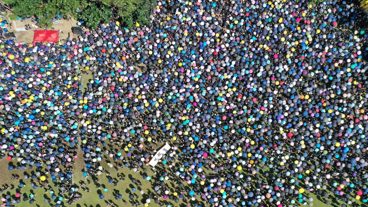 Hong Kong: What the July 1 march looks like from above    