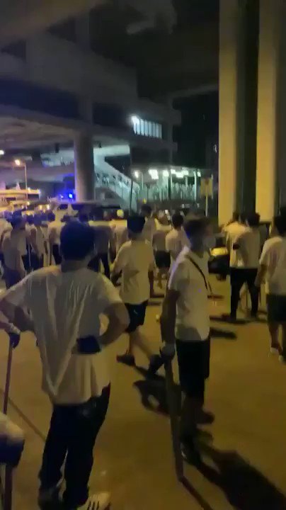 A video coming from the perpetrators of horrific violence at YuenLong MTR Station themselves, one said, even the riot police is ignoring us. There was an unlawful assembly of white shirt-clad thugs causing disturbances right there, but the policemen went the other way. HongKong