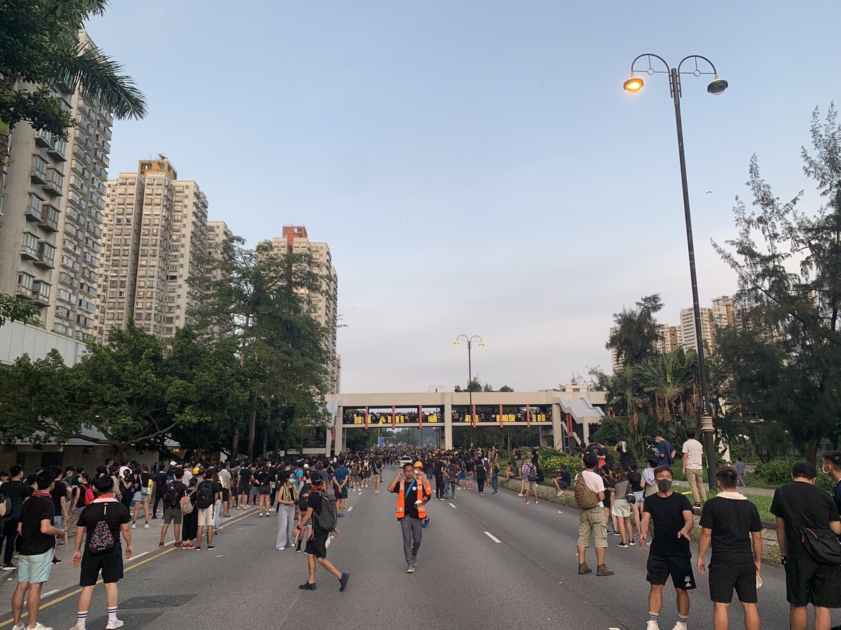 More and more tear gas shot in Taipo #HongKongProtests