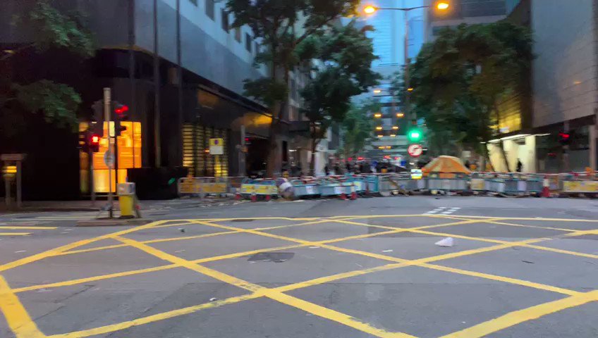 Molotov being thrown in Wan Chai. Credit: SCMP staff