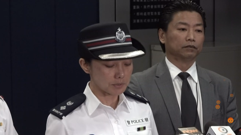 A police spokeswoman fights back tears.  She is also ordering people to calm down as protesters plan more demonstrations tonight