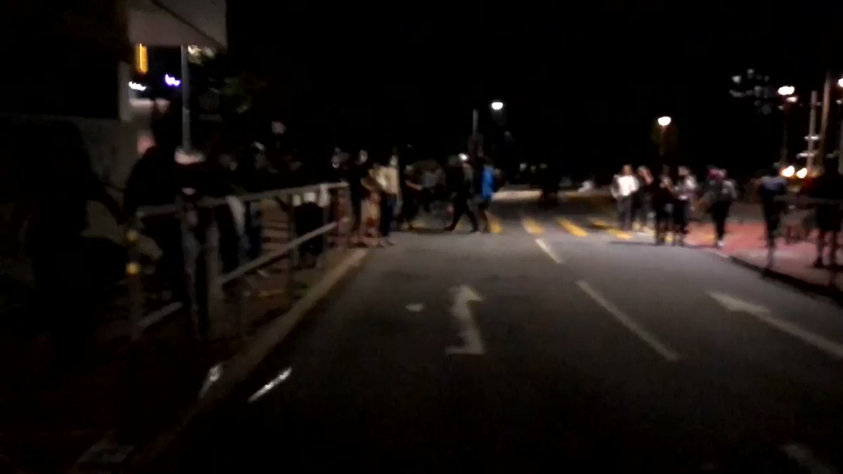 The Human Chain In Cuhk Is Bridging From One End To Another